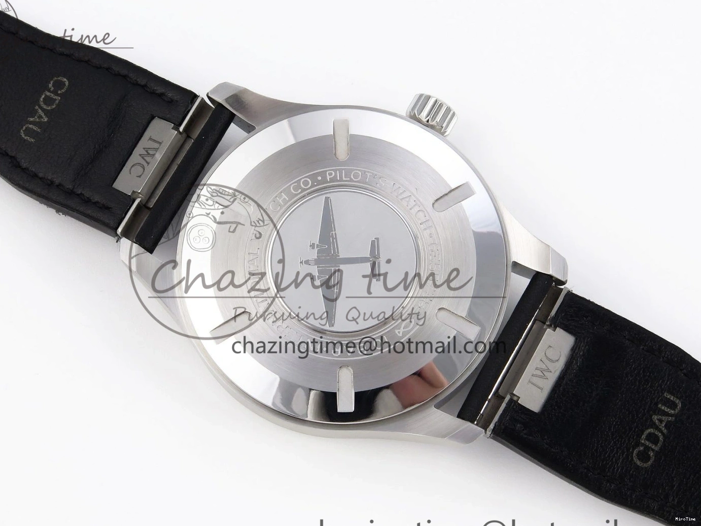 MIROTIME 0210 Pilot Mark XX IW328201 ZF 1:1 Best Edition Black Dial on Black Leather Strap A Affordable 7028